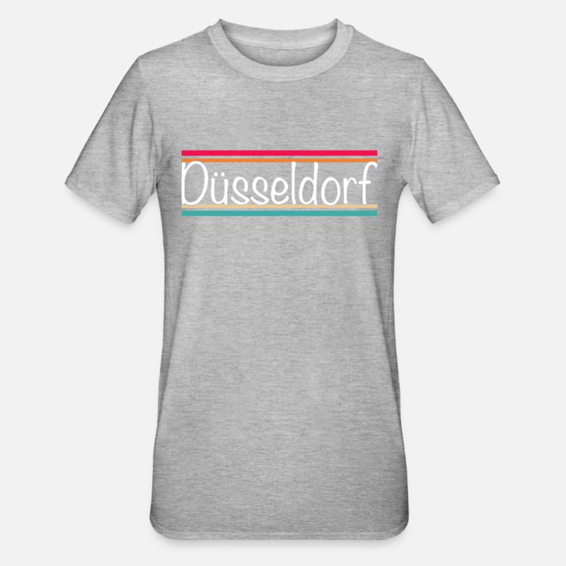 Dusseldorf - T-shirt polycoton Unisexe - gris chiné