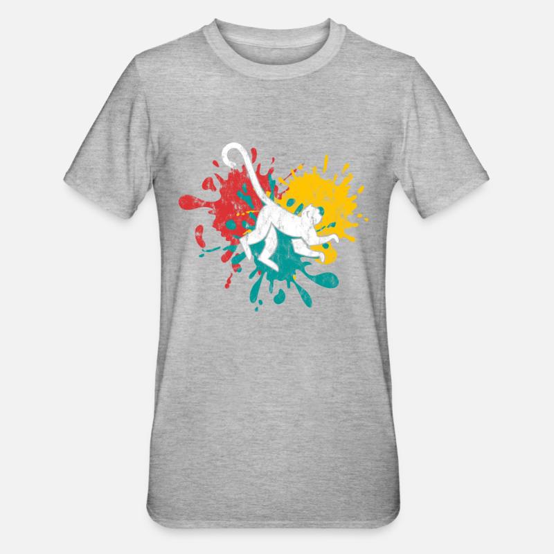 Monkey monkey - Unisex Polycotton T-Shirt - heather grey