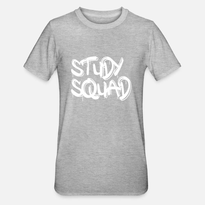 Study Squad - Unisex Polycotton T-Shirt - heather grey