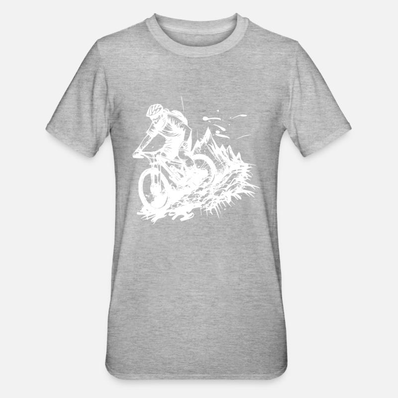 VTT - T-shirt polycoton Unisexe - gris chiné