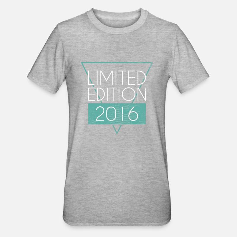 Edition Limitée 2016 - T-shirt polycoton Unisexe - gris chiné