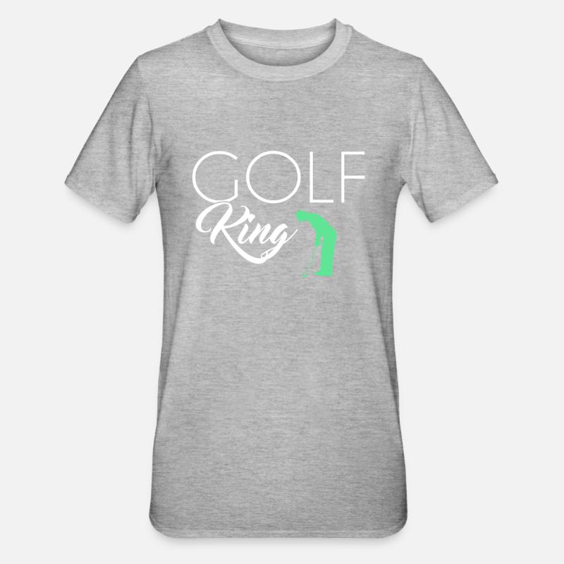 Roi du golf - T-shirt polycoton Unisexe - gris chiné