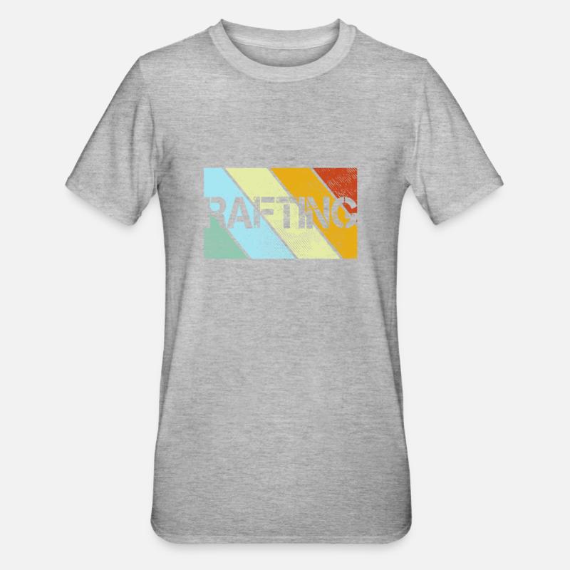 Rafting Rétro - T-shirt polycoton Unisexe - gris chiné