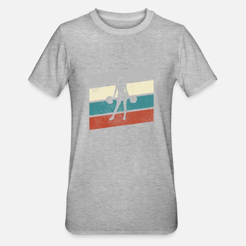 cheerleading rétro - T-shirt polycoton Unisexe - gris chiné