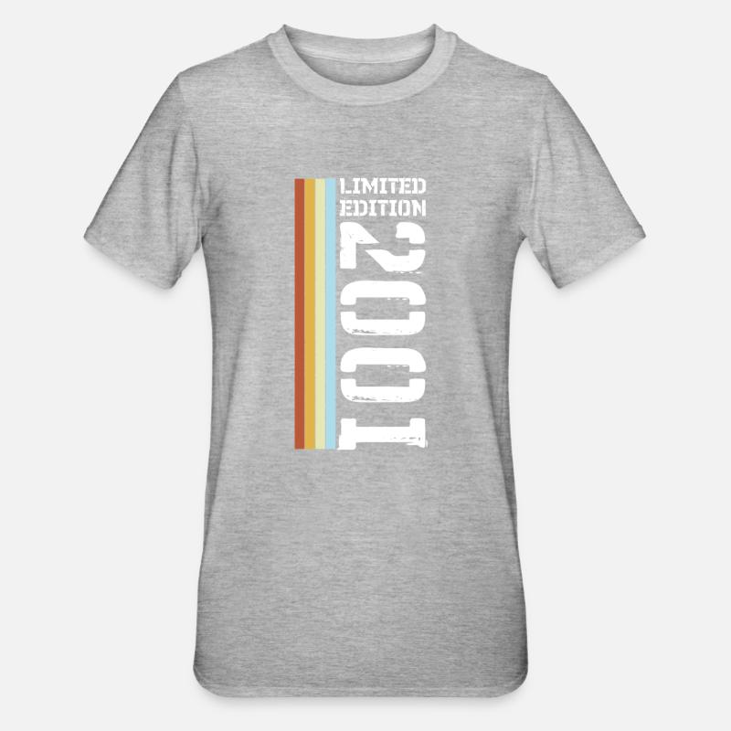 Edition Limitée Rétro 2001 - T-shirt polycoton Unisexe - gris chiné