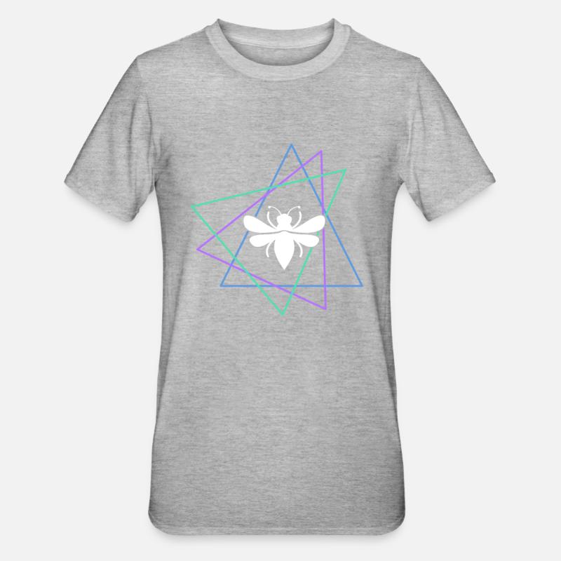 Abeille - T-shirt polycoton Unisexe - gris chiné