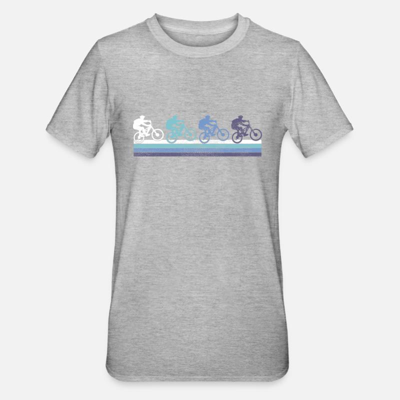 VTT - T-shirt polycoton Unisexe - gris chiné