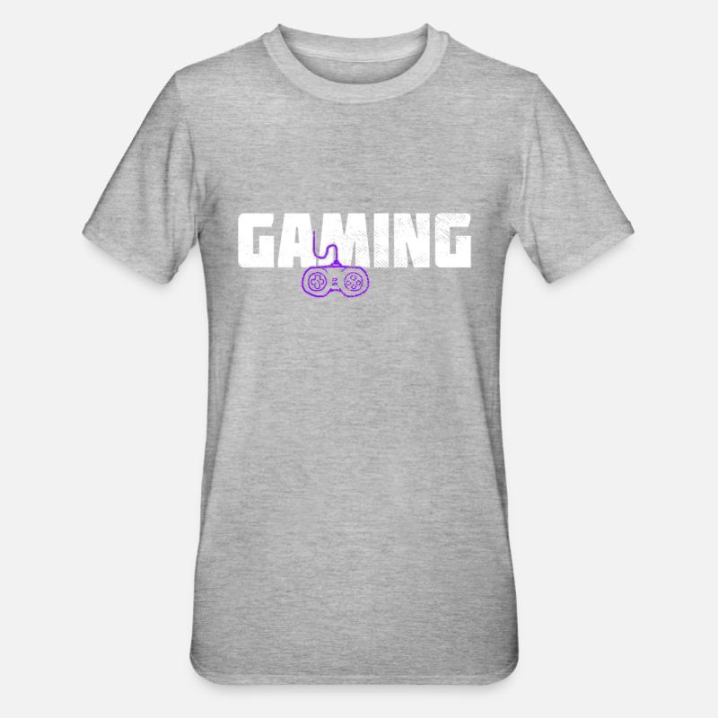 Gioco - Maglietta unisex, mix cotone e poliestere - grigio melange