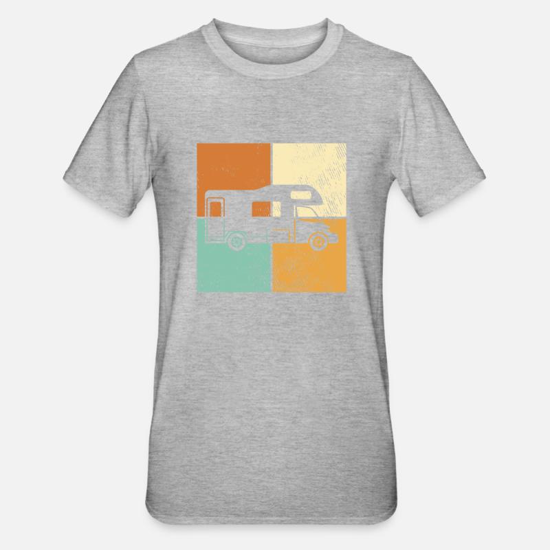 Camping - T-shirt polycoton Unisexe - gris chiné