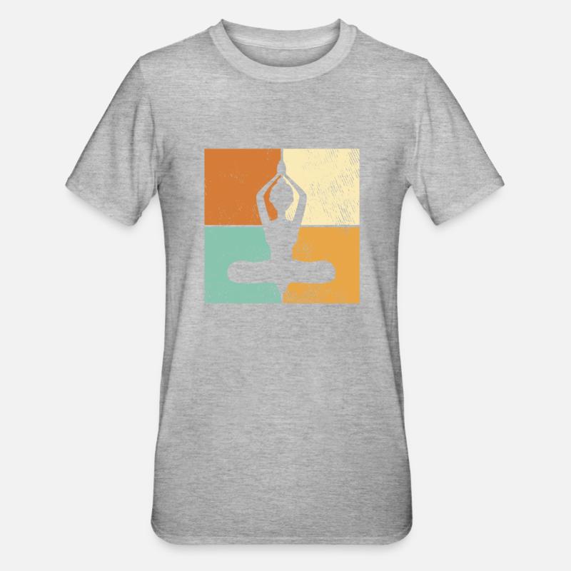 Meditation - Unisex Polycotton T-Shirt - heather grey