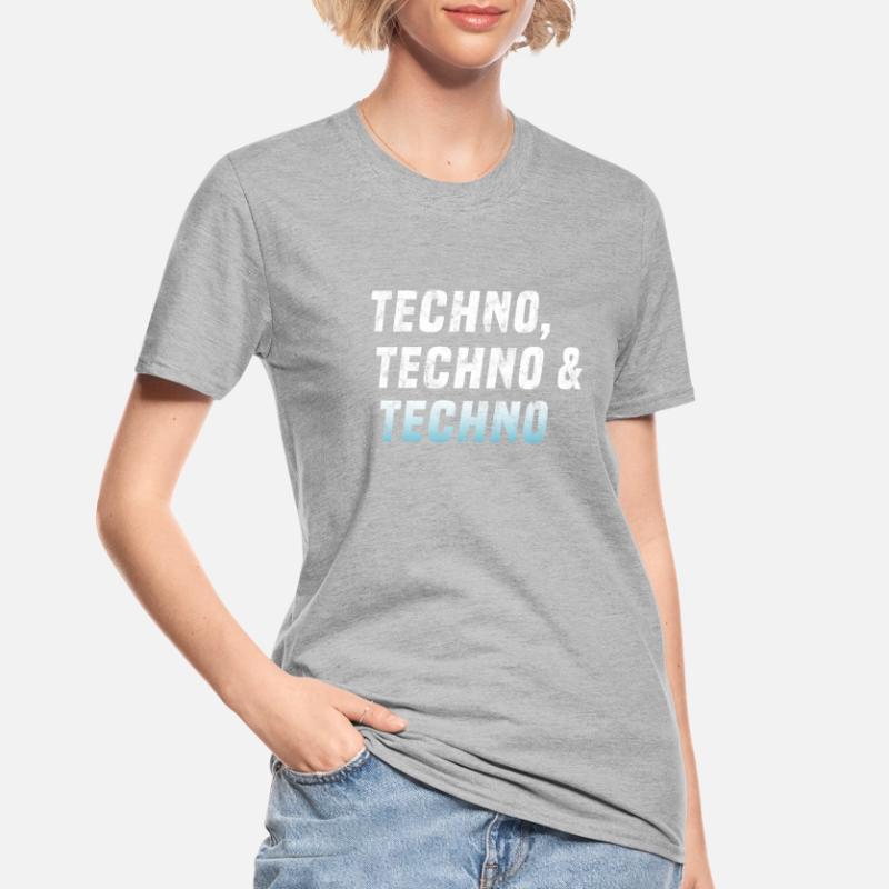 Techno Techno Techno T-shirt polycoton Unisexe