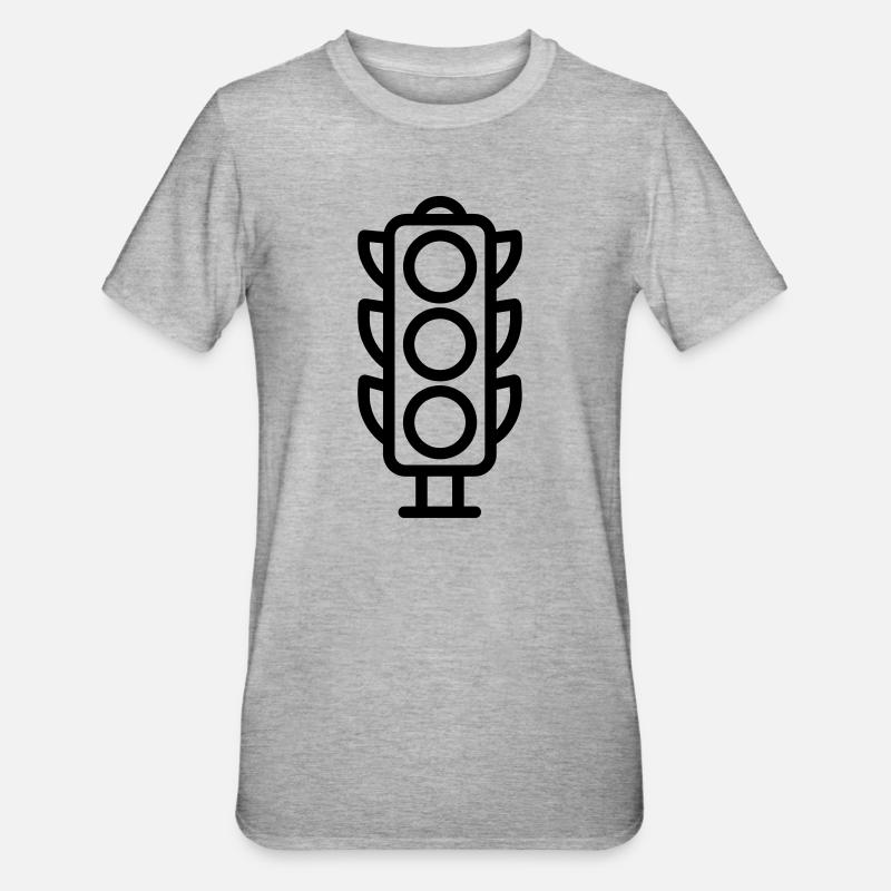 Fire - Unisex Polycotton T-Shirt - heather grey