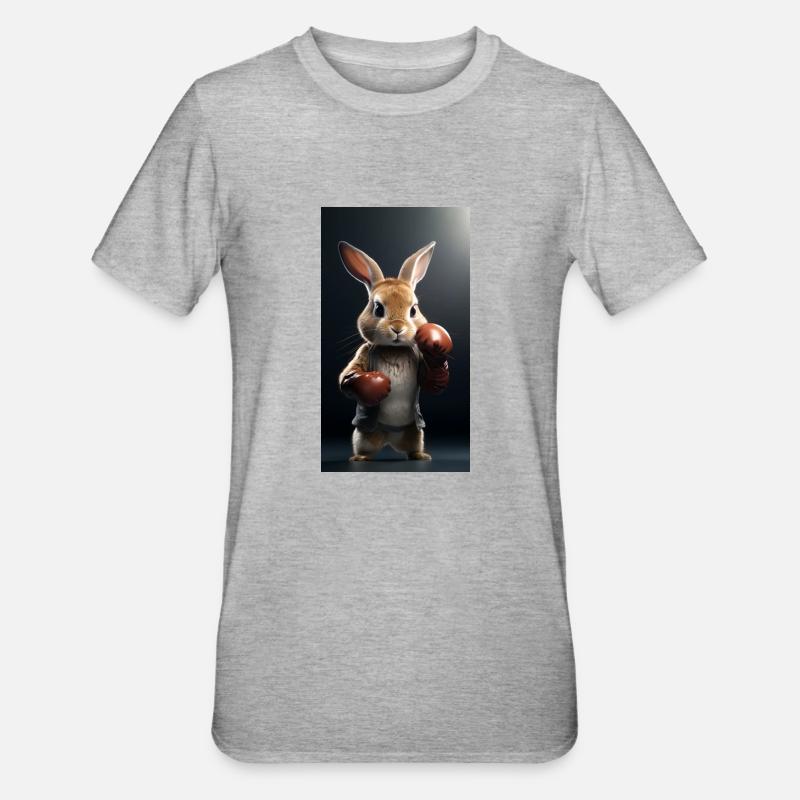 Boxe - T-shirt polycoton Unisexe - gris chiné