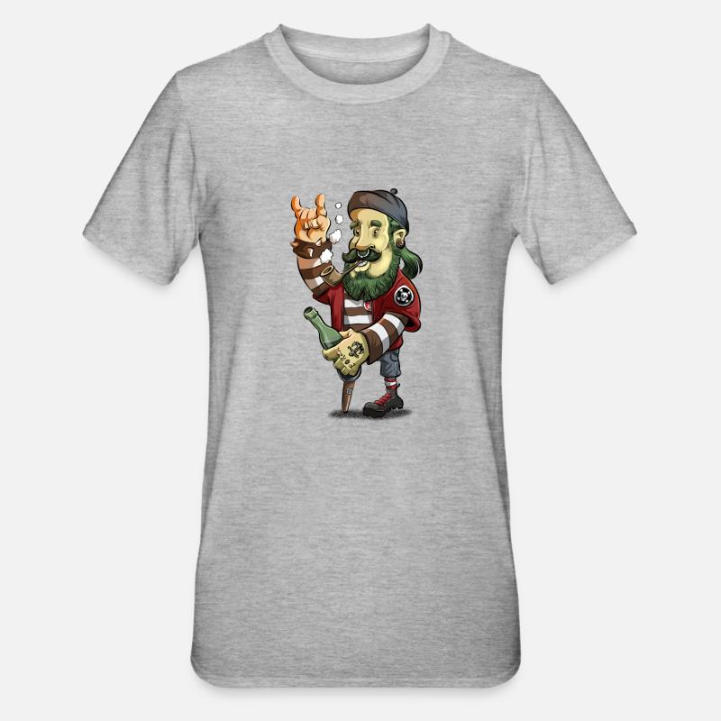 Hambourg - T-shirt polycoton Unisexe - gris chiné