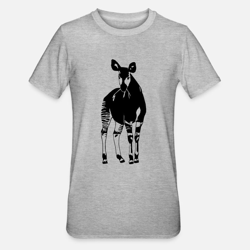 Okapi - T-shirt polycoton Unisexe - gris chiné