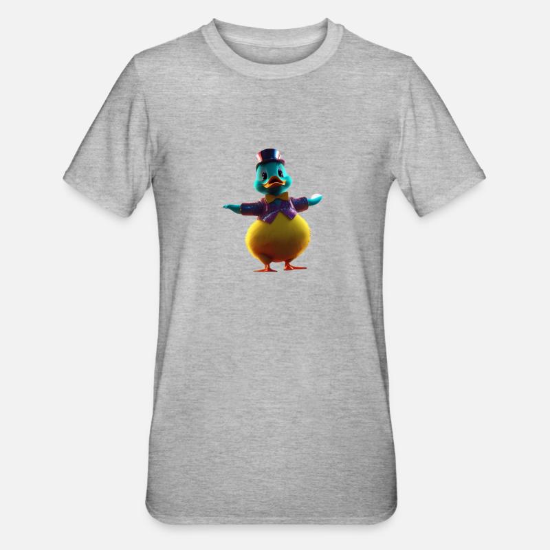 Magic Duck - Unisex Polycotton T-Shirt - heather grey