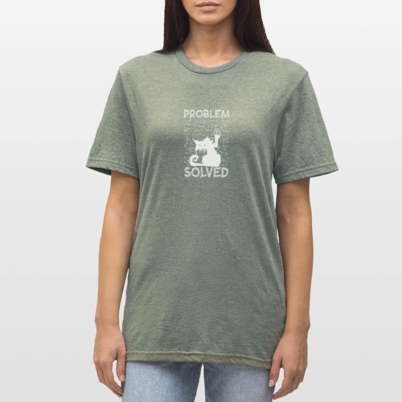 Problem Solved Math Student Homework Math Unisex Polycotton T-Shirt