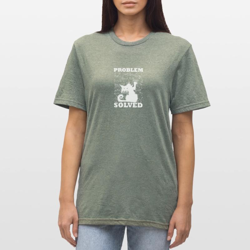 Problem Solved Math Student Homework Math Unisex Polycotton T-Shirt