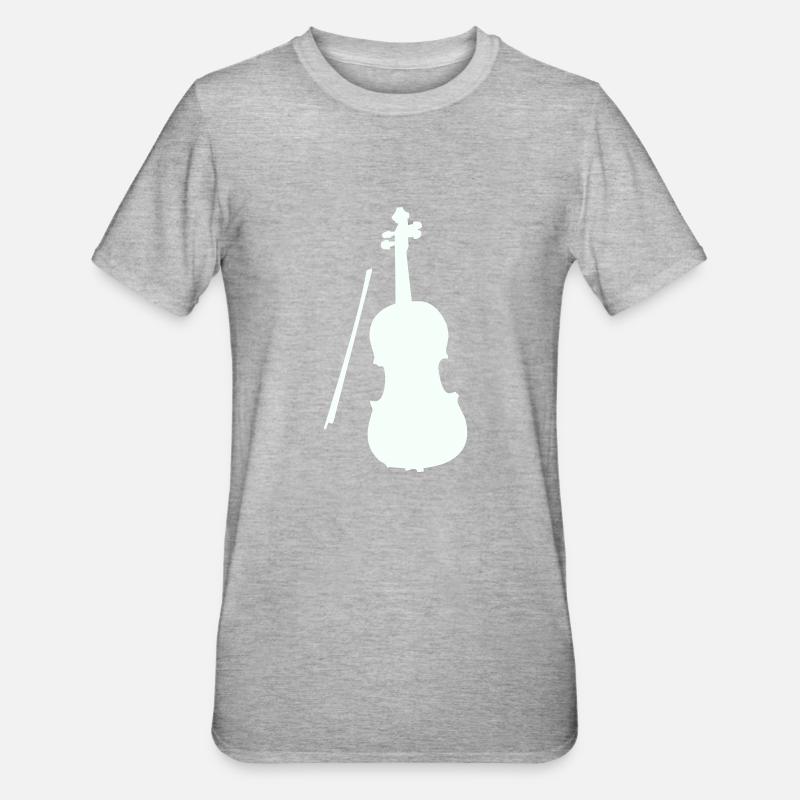 Violon Violon - T-shirt polycoton Unisexe - gris chiné