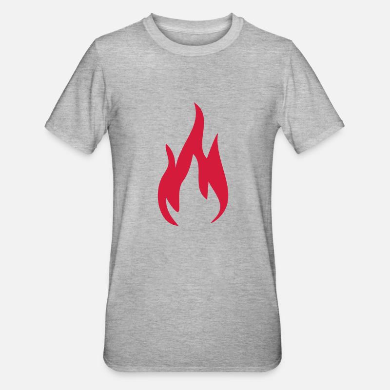 1c Fire Fire Fire - T-shirt polycoton Unisexe - gris chiné