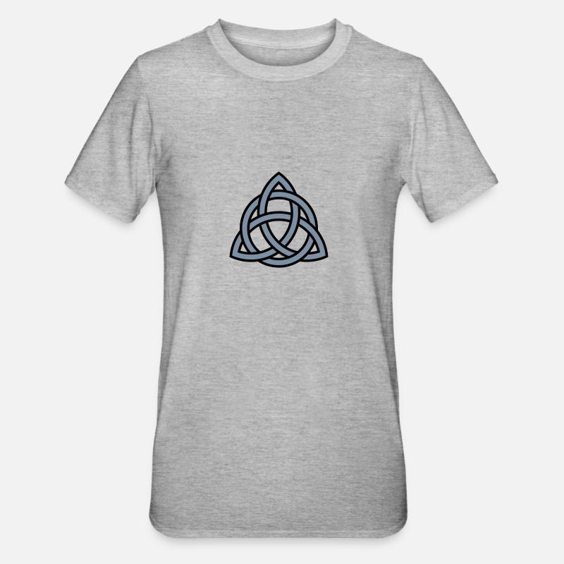 celtic trinity knot - T-shirt polycoton Unisexe - gris chiné
