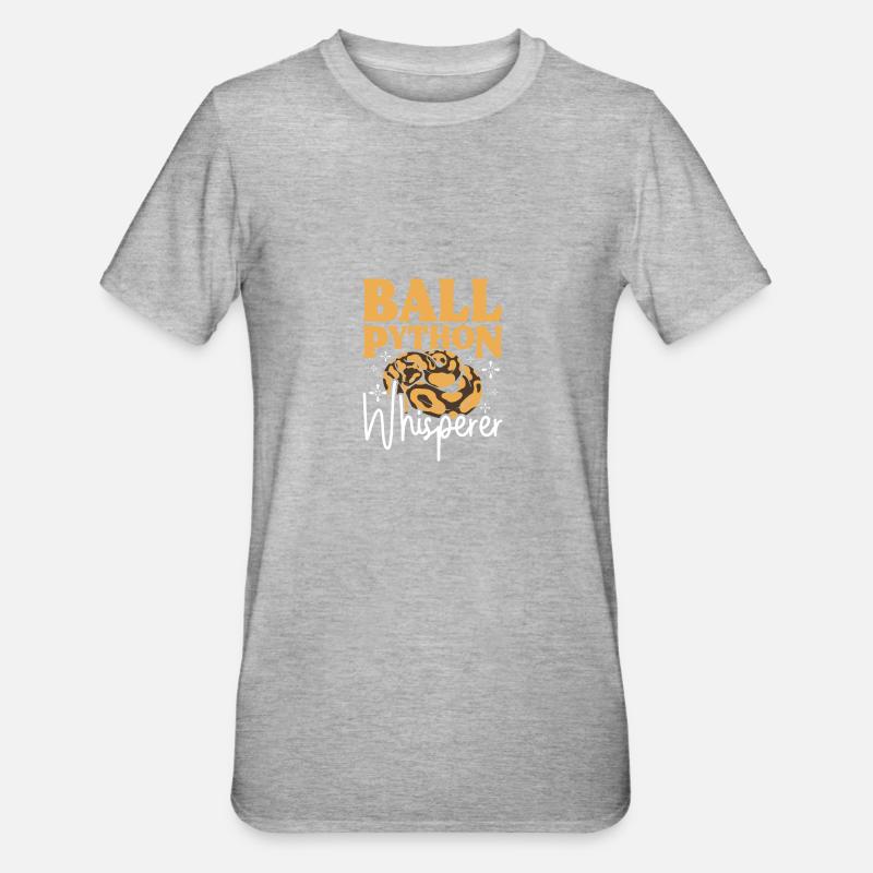Ball python whisperer - Unisex Polycotton T-Shirt - heather grey