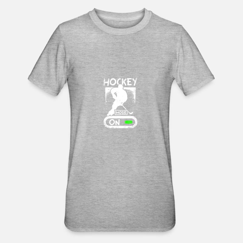 Mode roller hockey activé - T-shirt polycoton Unisexe - gris chiné