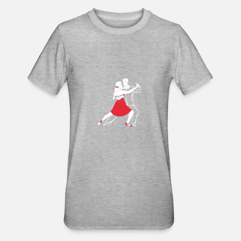 Danseuse de salsa Danseuse - T-shirt polycoton Unisexe - gris chiné