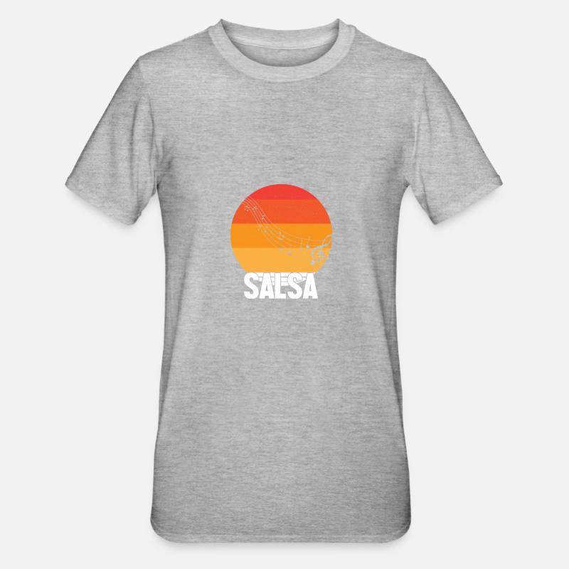 Danseuse de salsa Danseuse - T-shirt polycoton Unisexe - gris chiné