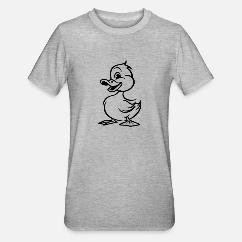 Duck Ducks - Unisex Polycotton T-Shirt - heather grey