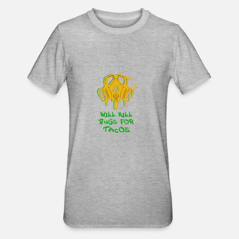 Exterminator Kammerjäger Schädlingsbekämpfung - Unisex Polycotton T-Shirt - Grau meliert