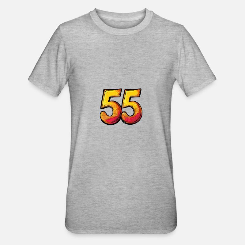 Bande dessinée à 55 chiffres - T-shirt polycoton Unisexe - gris chiné