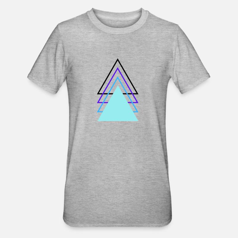 Triangles - T-shirt polycoton Unisexe - gris chiné
