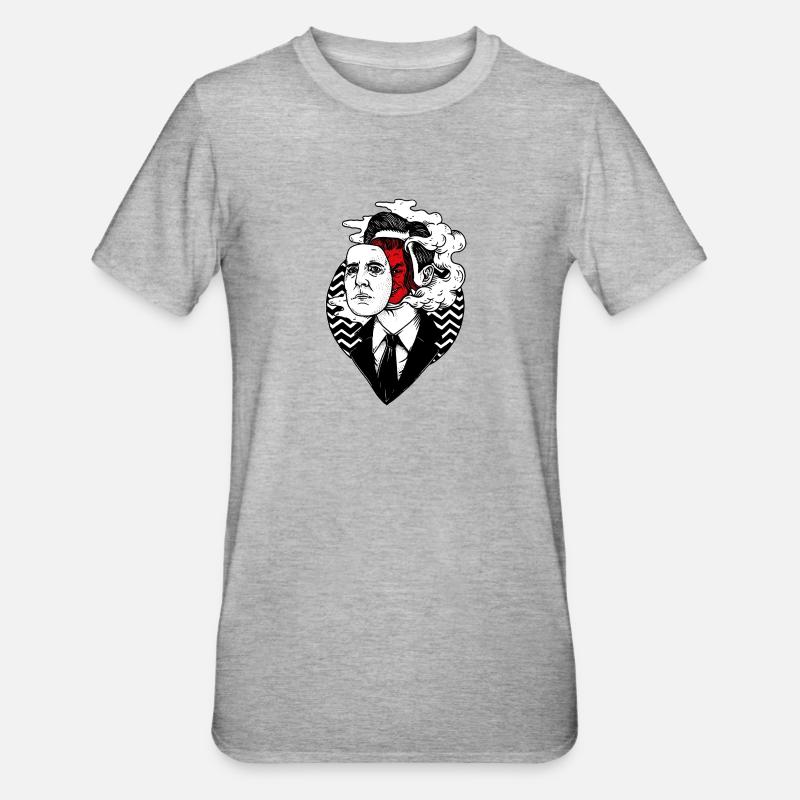 Agent Cooper - T-shirt polycoton Unisexe - gris chiné