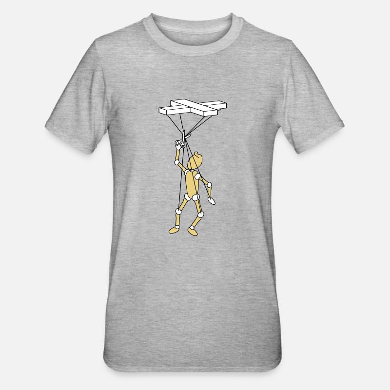Marionette - T-shirt polycoton Unisexe - gris chiné