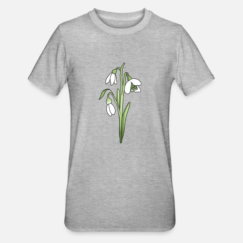Perce-neige - T-shirt polycoton Unisexe - gris chiné