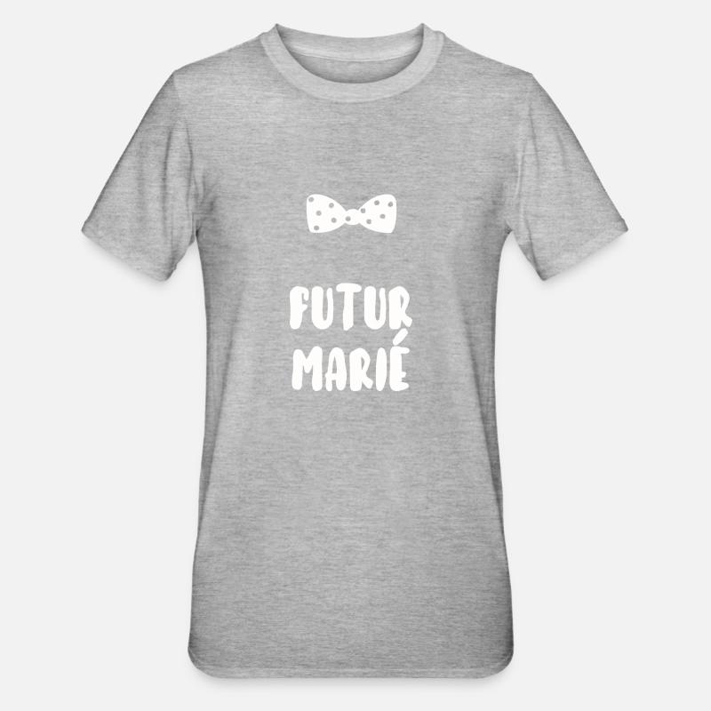 Futur marié - T-shirt polycoton Unisexe - gris chiné