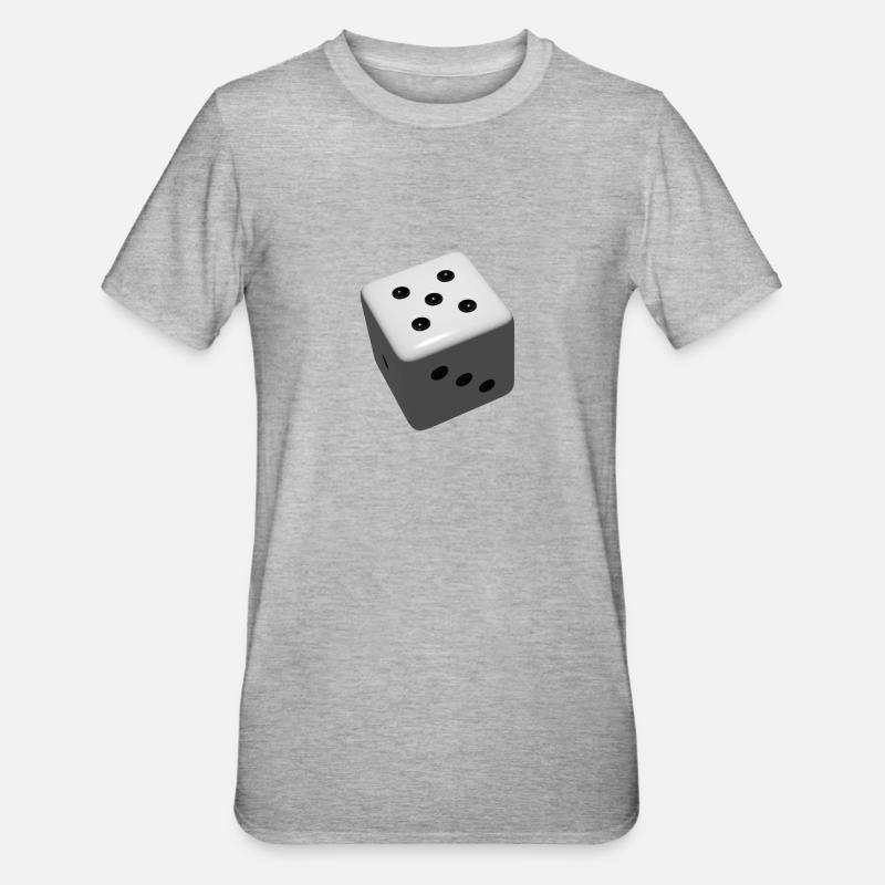 Cube - T-shirt polycoton Unisexe - gris chiné