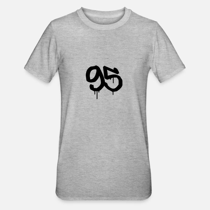 Tag : 95 - T-shirt polycoton Unisexe - gris chiné