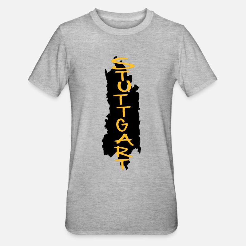 Stuttgart - T-shirt polycoton Unisexe - gris chiné