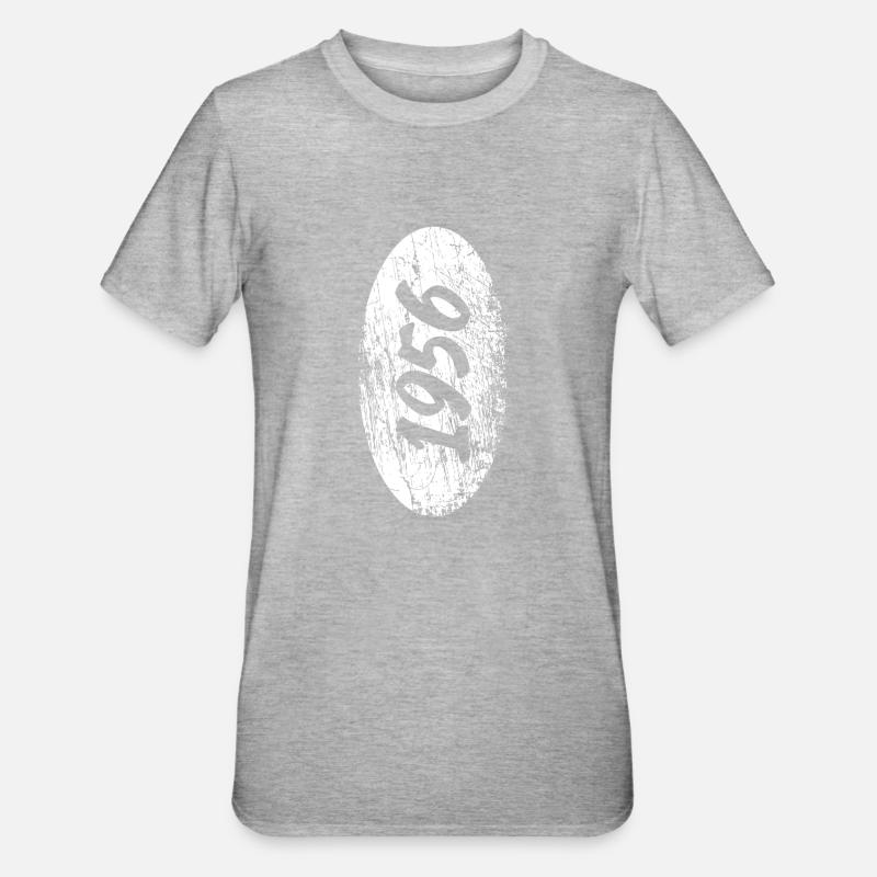 Freizeit 1956 - Unisex Polycotton T-Shirt - Grau meliert