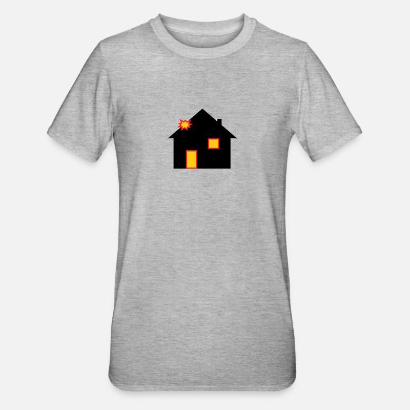 HitHouse - Unisex Polycotton T-Shirt - Grau meliert