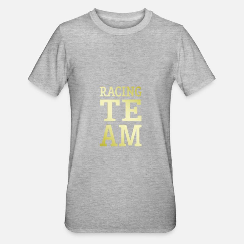 Équipe de course - T-shirt polycoton Unisexe - gris chiné