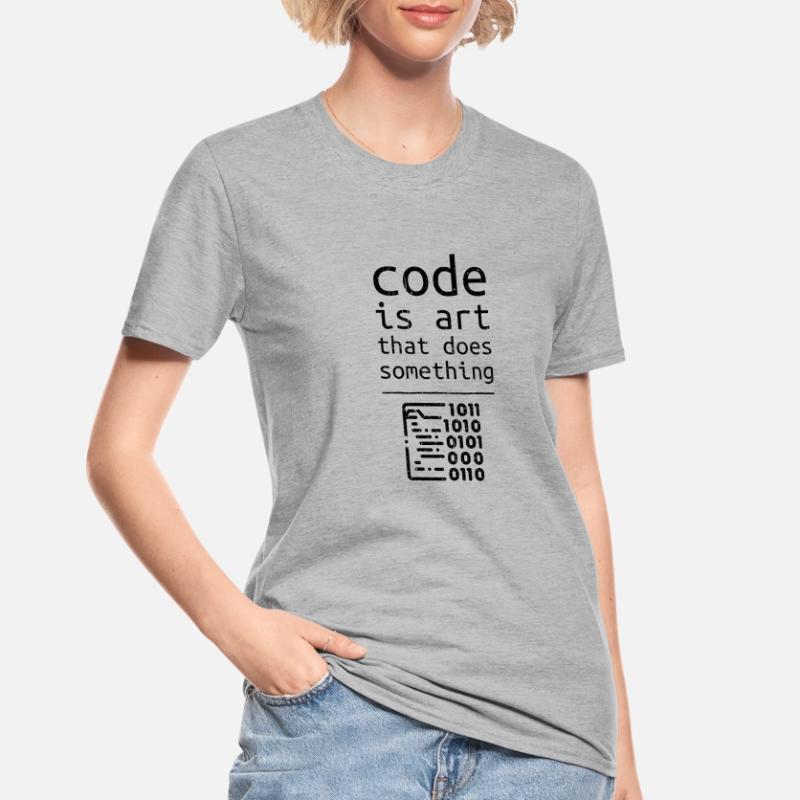 Cadeau de programmeur de développeur de codeur de code T-shirt polycoton Unisexe