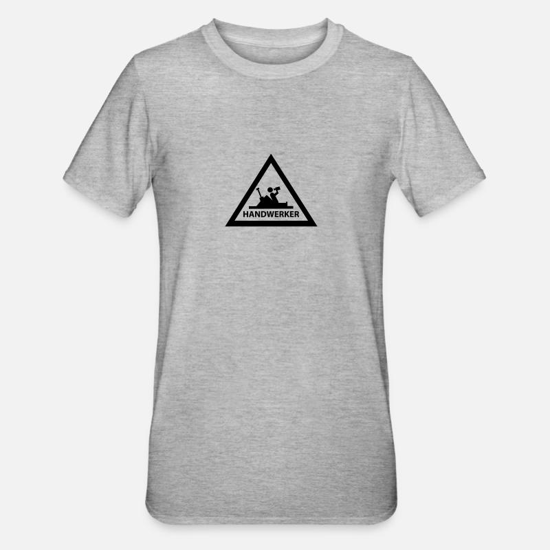 handwerker - Unisex Polycotton T-Shirt - Grau meliert