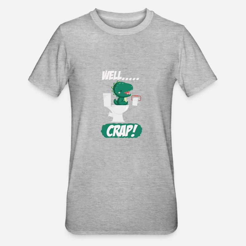 Funny Trex Arms Problems Dinosaur - Unisex Polycotton T-Shirt - heather grey