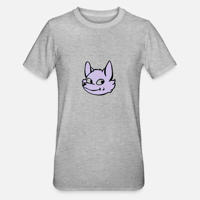 Fuchs - Unisex Polycotton T-Shirt - Grau meliert