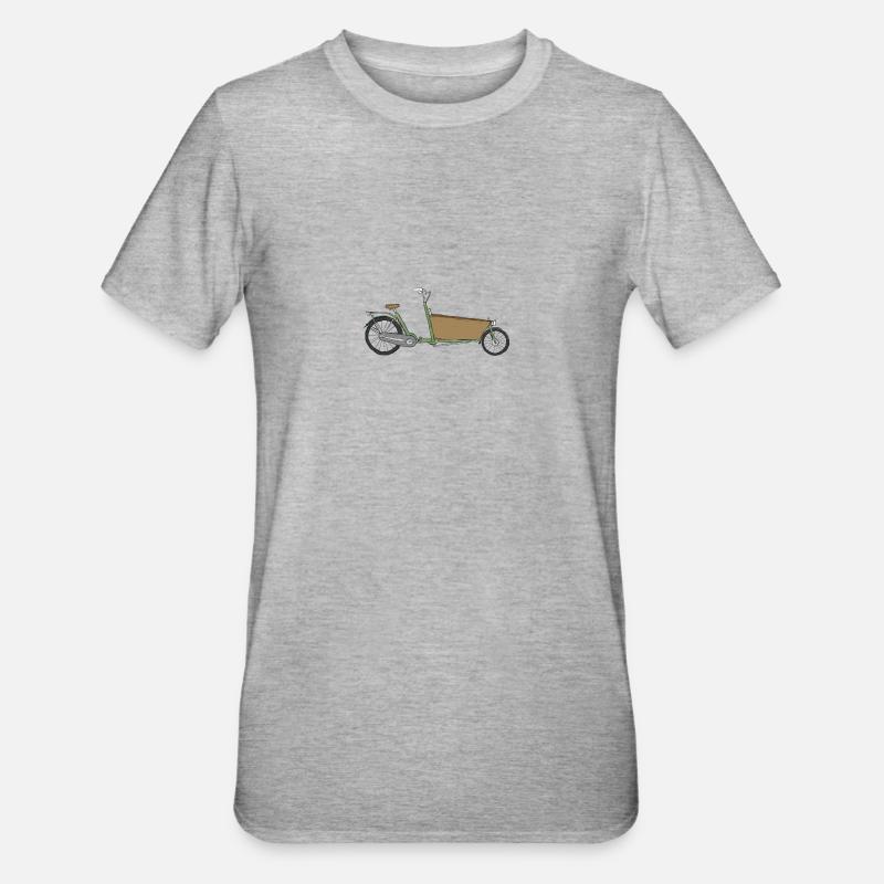 The Bakfiets (without text) - Unisex Polycotton T-Shirt - heather grey