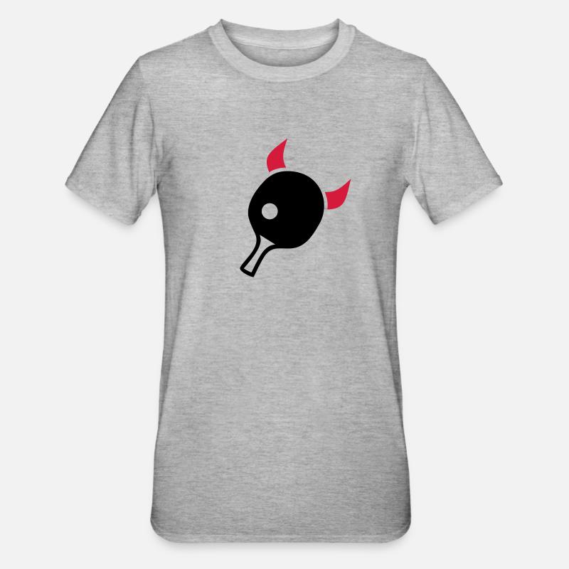 table tennis - Unisex Polycotton T-Shirt - heather grey