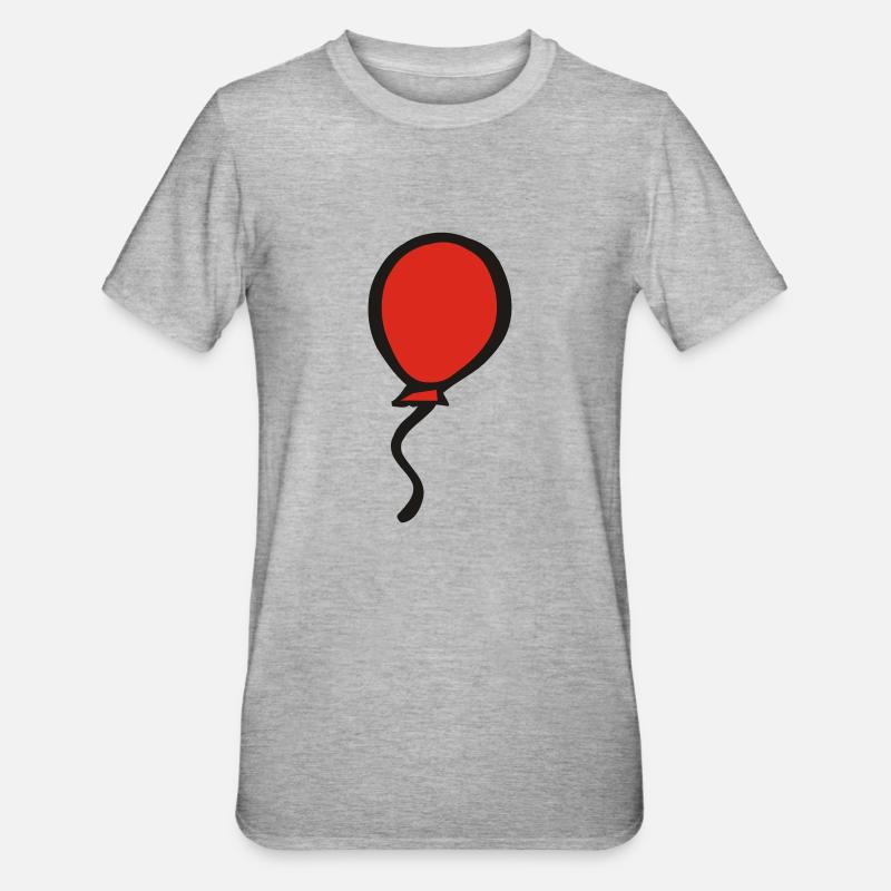 Balloon - Unisex Polycotton T-Shirt - heather grey